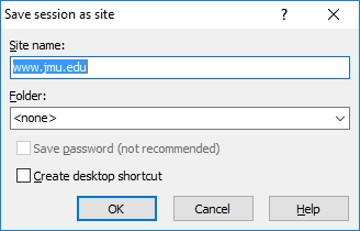 Save WinSCP Connection Steps
